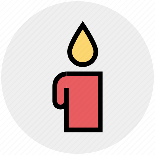 Candle, decoration, fire, halloween, light, wax icon - Download on Iconfinder
