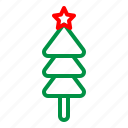 christmas, fir, holiday, star, tree, winter