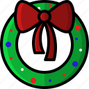 christmas, decoration, holidays, lights, wreath, xmas