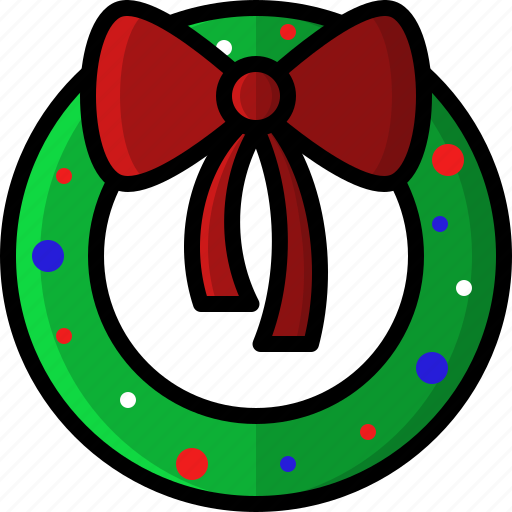 Christmas, decoration, holidays, lights, wreath, xmas icon - Download on Iconfinder