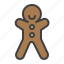 biscuit, cookie, cristmass, gingerbread, man 
