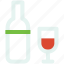 beverage, christmas, drink, ornaments, wine icon 