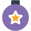 ball, bauble, christmas, decoration, ornament icon