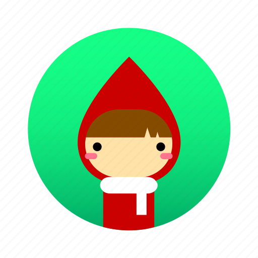Child, christmas, girl, lovely, red riding hood, tale, winter icon - Download on Iconfinder