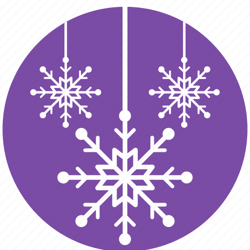 Christmas decoration, decorative elements, festive decor, hanging snowflakes, snowflake icon - Download on Iconfinder
