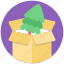 christmas celebration, christmas gift, christmas package, decoration distribution, pine box 
