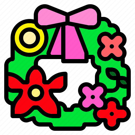 Christmas, flower, ornament, wreath icon - Download on Iconfinder