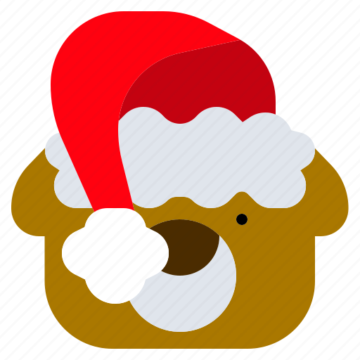 Bear, christmas, doll, hat, santa, teddy, toy icon - Download on Iconfinder