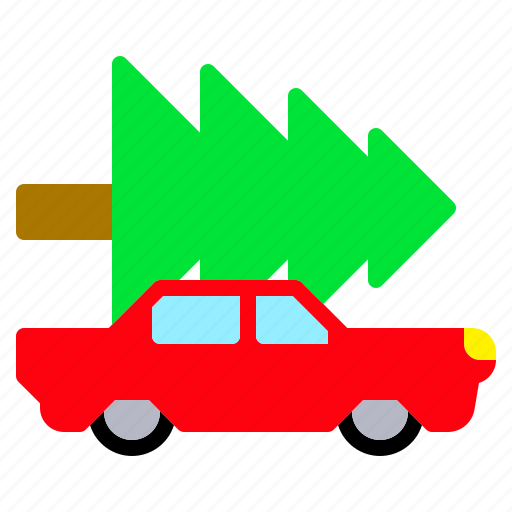 Car, carry, christmas, tree, winter icon - Download on Iconfinder