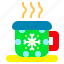 coffee, cup, drink, glass, hot, snowflax, tea 