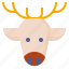 animal, christmas, deer, reindeer, winter 