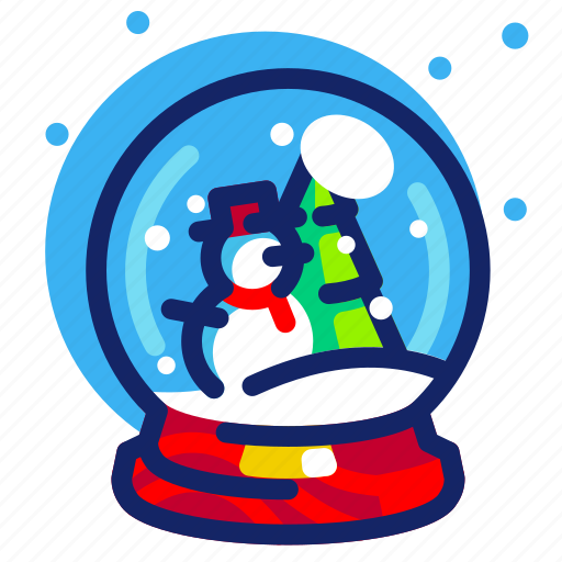 Christmas, decoration, globe, snow, snowman, tree, xmas icon - Download on Iconfinder