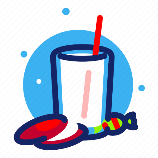 Christmas, cookies, drink, glass, hot, milk, xmas icon - Download on Iconfinder