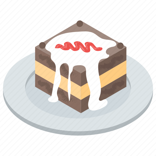 Cake, chocolate cake, christmas cake, dessert, pastry, sweet icon - Download on Iconfinder