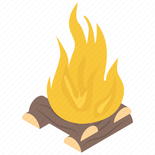 Bonfire, burning wood, camp fire, firewood, outdoor fire icon - Download on Iconfinder