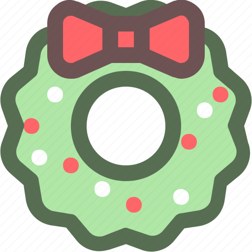 Bow, christmas, decoration, holiday, winter, wreath, xmas icon - Download on Iconfinder