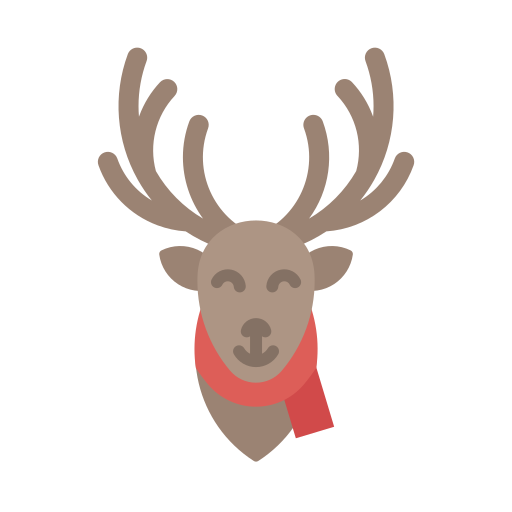 Christmas, deer, head, reindeer icon - Free download