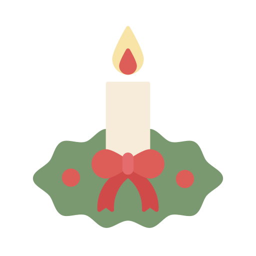 Candle, christmas, decoration, ornament, xmas icon - Free download