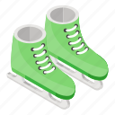 footgear, footwear, ice skates, skate boots, skating shoe