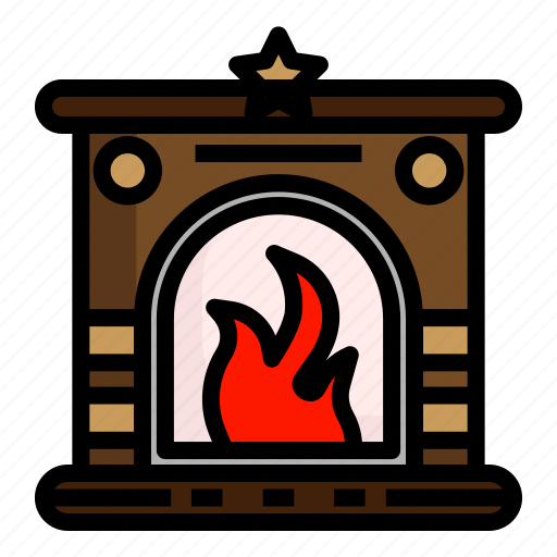 Campfire, chimney, christmas, decoration, warm, winter, xmas icon - Download on Iconfinder