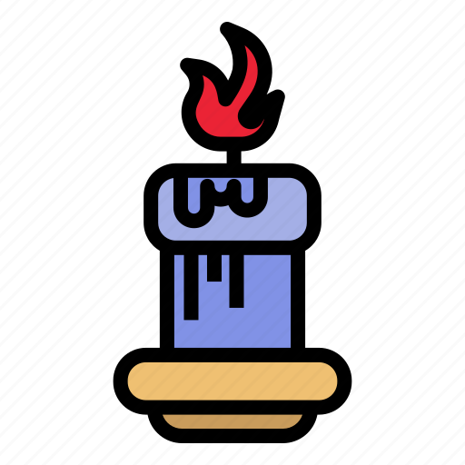 Candle, christmas, decoration, fire, light, xmas icon - Download on Iconfinder