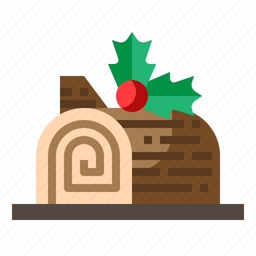 Winter, thanksgiving, yule log, christmas, cake icon - Download on Iconfinder