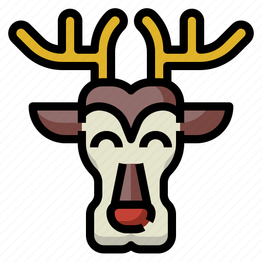 Rudolf, reindeer, xmas, winter, christmas icon - Download on Iconfinder