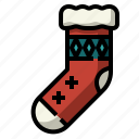 christmas, sock, warm, winter, fashion