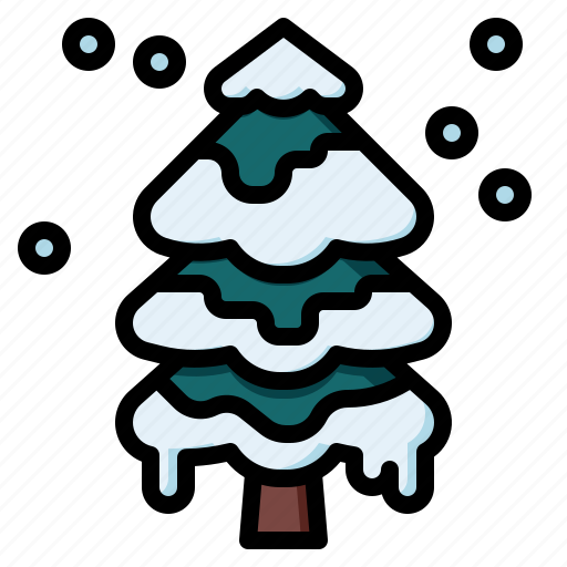 Pine, tree, nature, snow icon - Download on Iconfinder