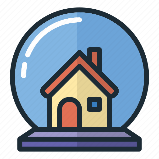House, glass, ball, christmas, tree, holiday, decoration icon - Download on Iconfinder