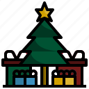 christmas, tree, gift, fastival, party, xmas