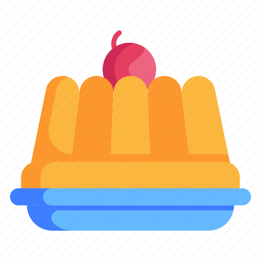 Dessert, sweet, cuisine, pudding, creme, jelly cake icon - Download on Iconfinder