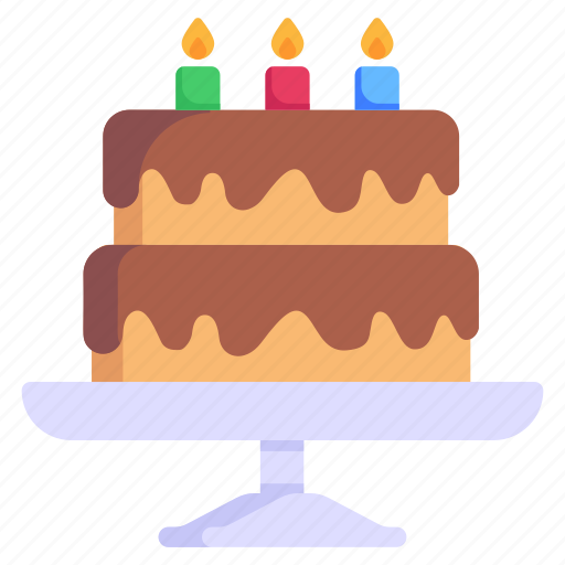Cake, birthday cake, candles, christmas cake, celebration icon - Download on Iconfinder