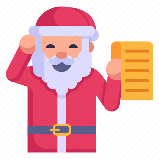 Santa claus, santa, santa message, merry christmas, santa wishlist icon - Download on Iconfinder