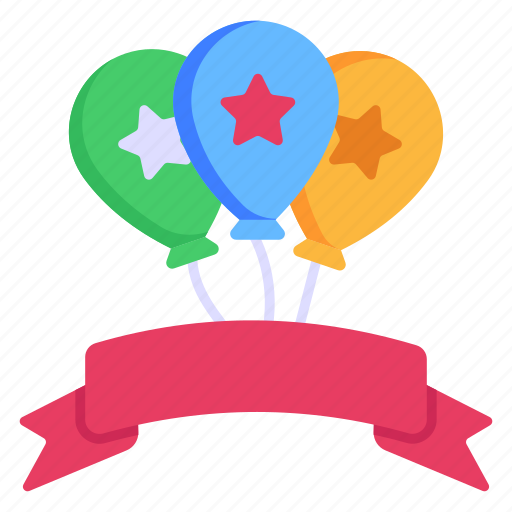 Christmas balloons, party, decorations, balloons bunch, celebrations icon - Download on Iconfinder