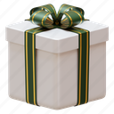 christmas, gift, cube, box, rendering, illustration 