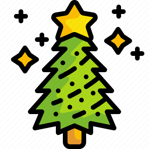Christmas, tree, xmas, decorations, pine, trees, forest icon - Download on Iconfinder