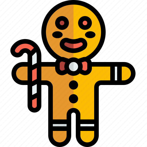 Gingerbread, man, cookie, dessert, bakery, christmas, sweet icon - Download on Iconfinder