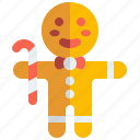 gingerbread, man, cookie, dessert, bakery, christmas, sweet, food