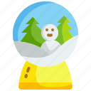 snow, globe, souvenir, winter, tree, ball, ornament, decoration, christmas 