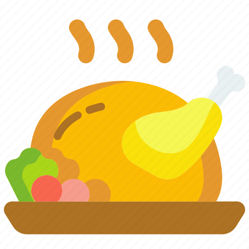 Turkey, chicken, food, roast, leg icon - Download on Iconfinder