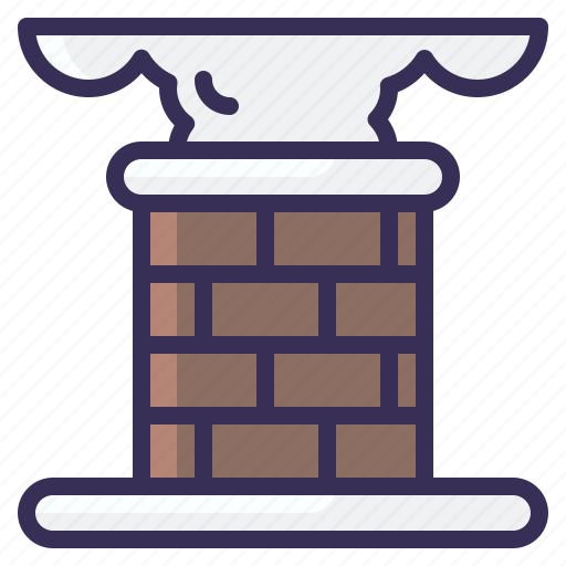 Chimney, roof, house, construction, building, home, brick icon - Download on Iconfinder