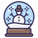 snow globe, decoration, christmas, xmas, gift, present, snowman, winter, ornament