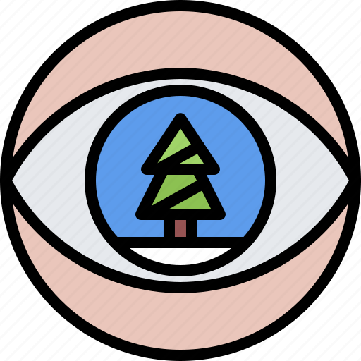 Christmas, tree, eye, new, year, holiday icon - Download on Iconfinder