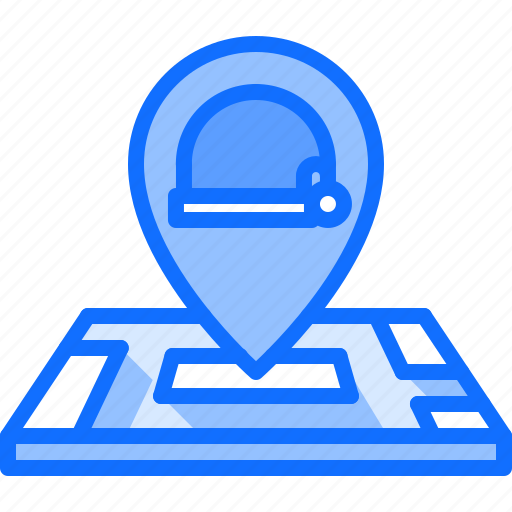 Location, pin, map, building, christmas, party, place icon - Download on Iconfinder