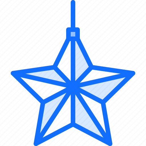 Star, decoration, tree, christmas, new, year, holiday icon - Download on Iconfinder