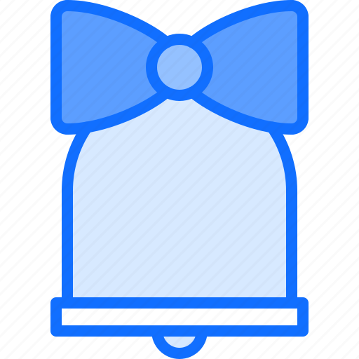 Bell, bow, christmas, new, year, holiday icon - Download on Iconfinder
