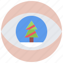 christmas, tree, eye, new, year, holiday