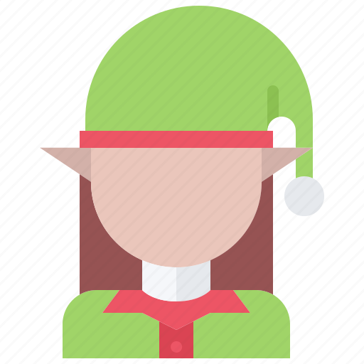 Elf, santa, claus, woman, christmas, new, year icon - Download on Iconfinder
