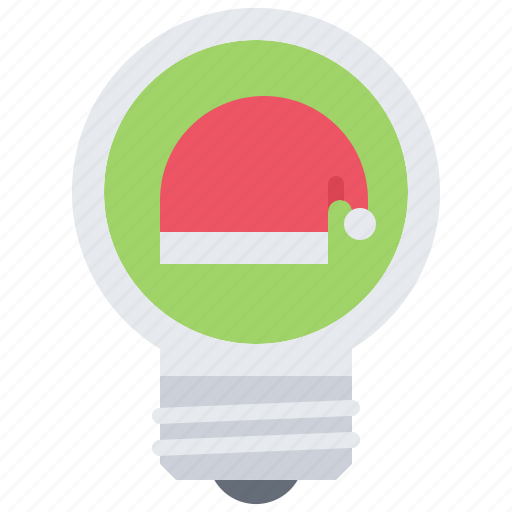 Idea, light, bulb, hat, christmas, new, year icon - Download on Iconfinder